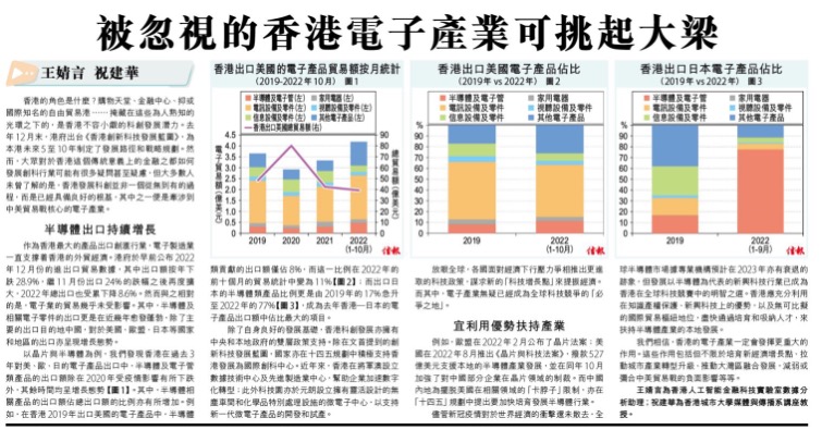 被忽視的香港電子產業或可挑起大梁