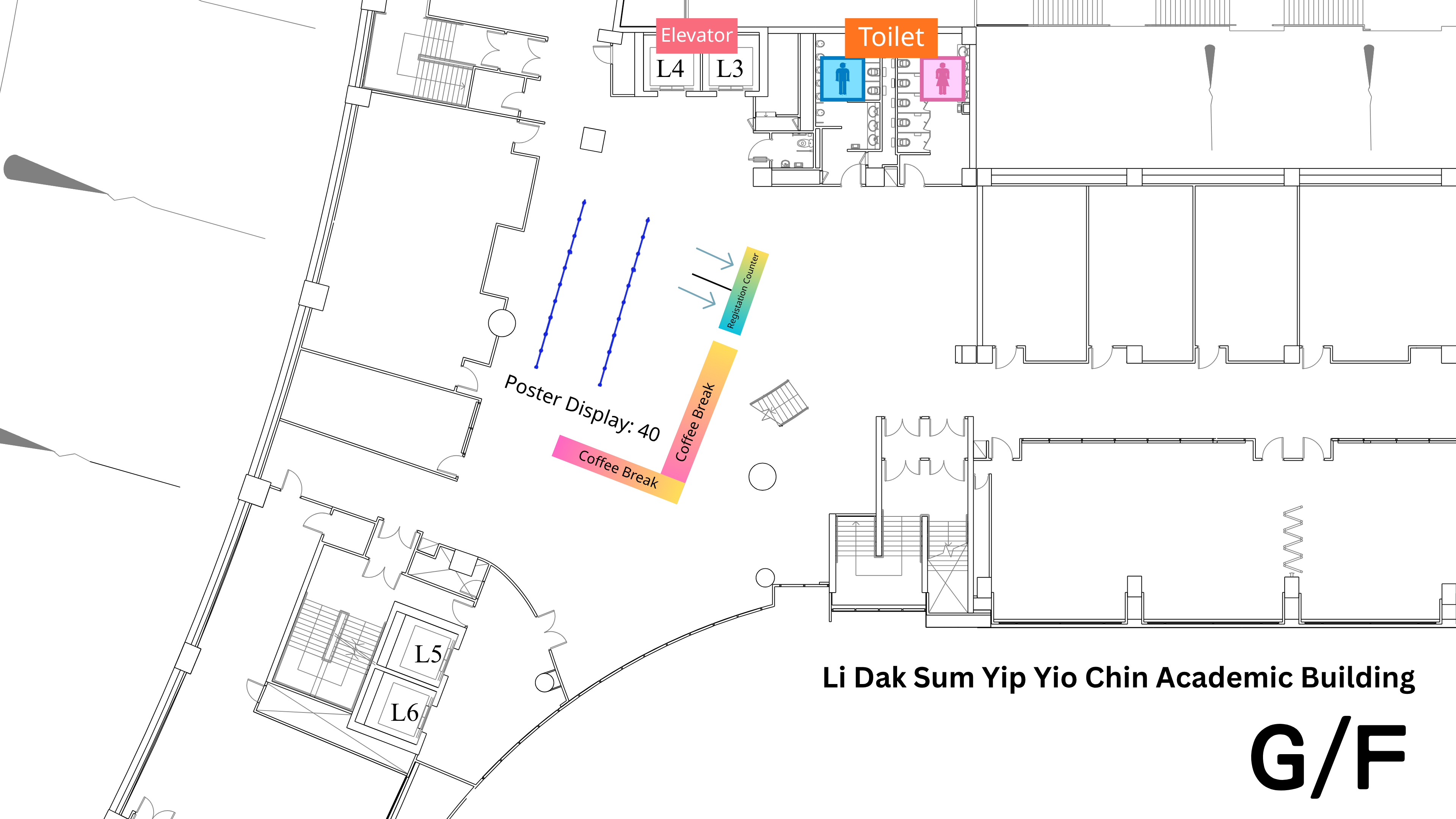 Li Dak Sum Yip Yio Chin Academic Building - Ground Floor Floor Plan