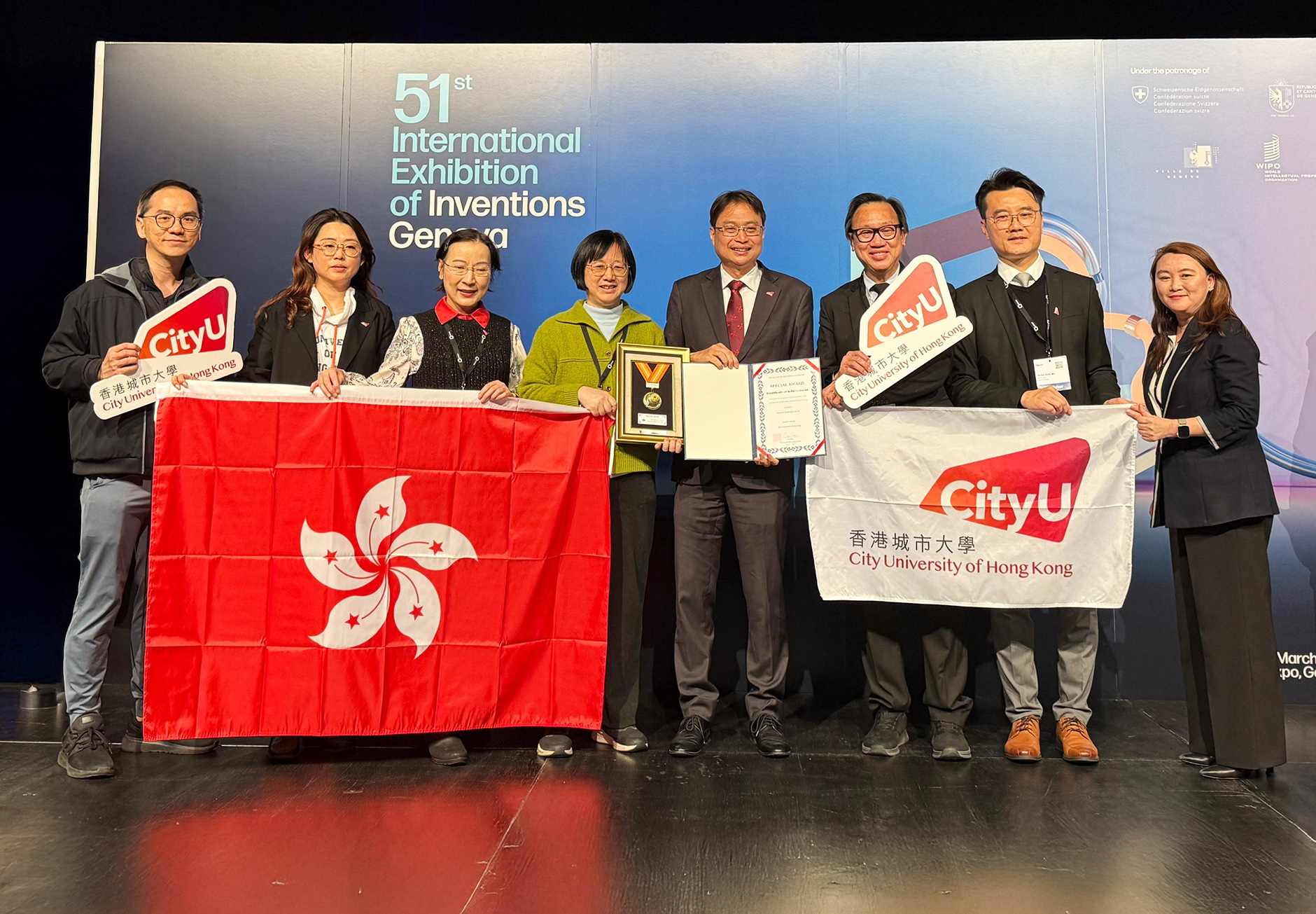 CityUHK researchers achieve recognition with 27 Awards at the 51st Geneva International Exhibition o