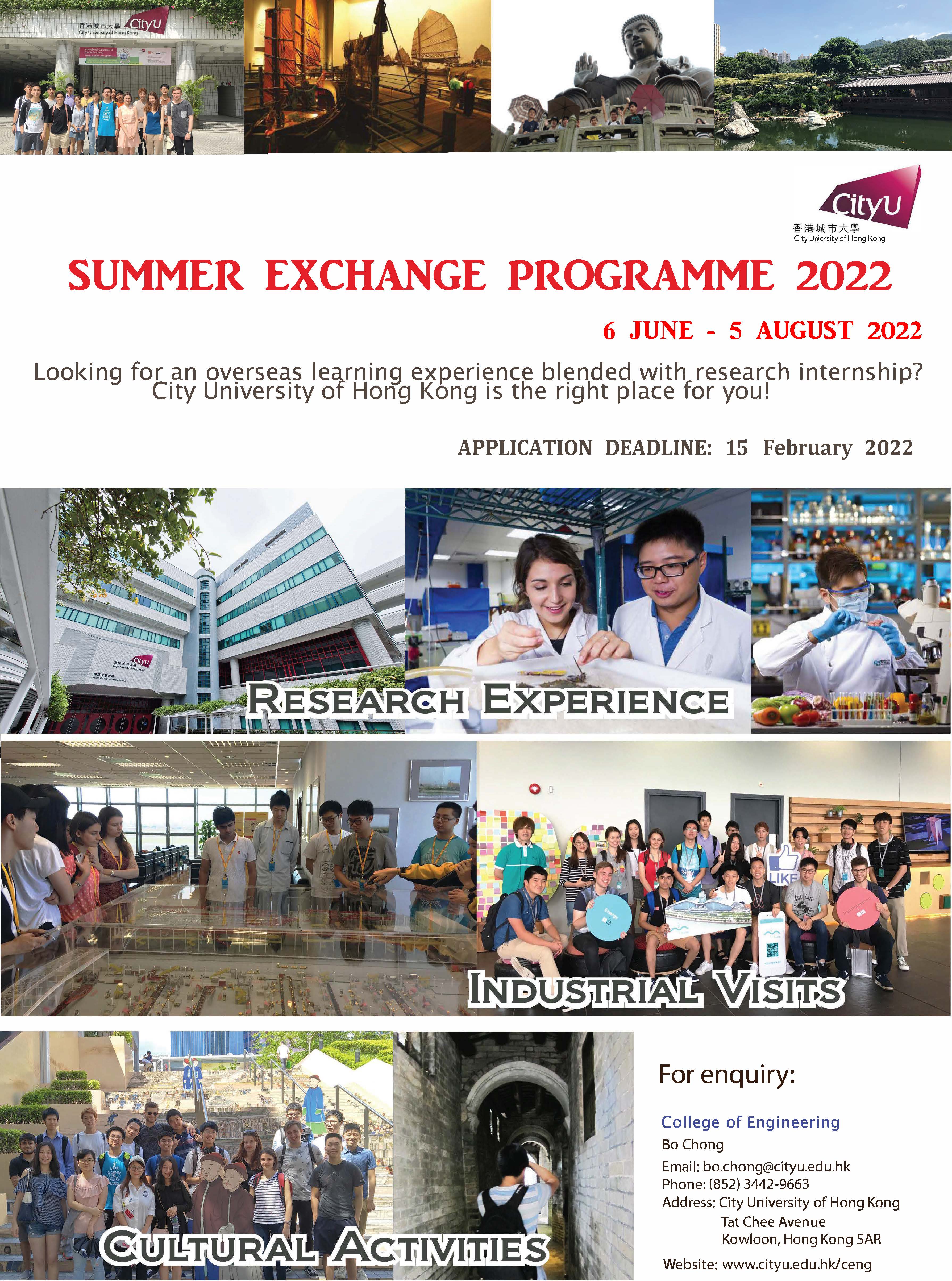 Summer Exchange Program 2021 poster