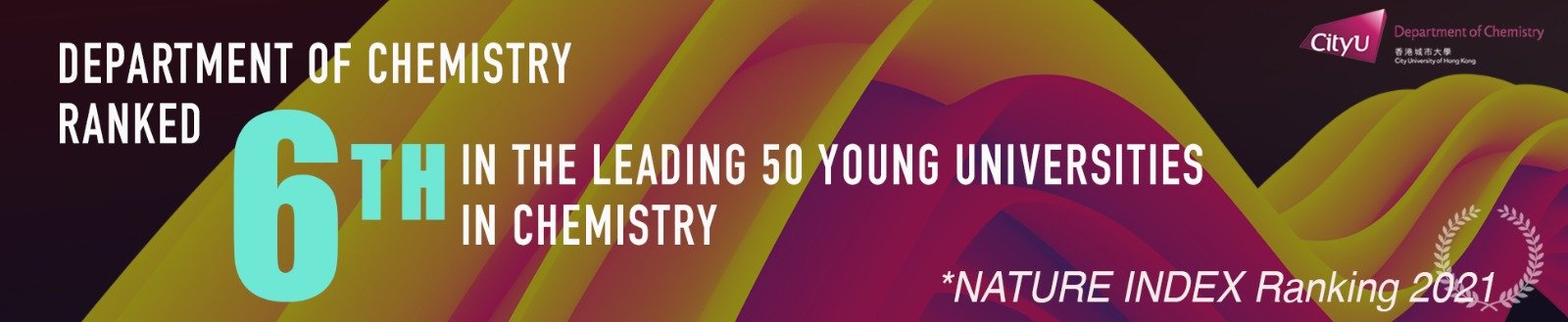 CityU CHEM is ranked the 6th among the 50 leading young universities in the world