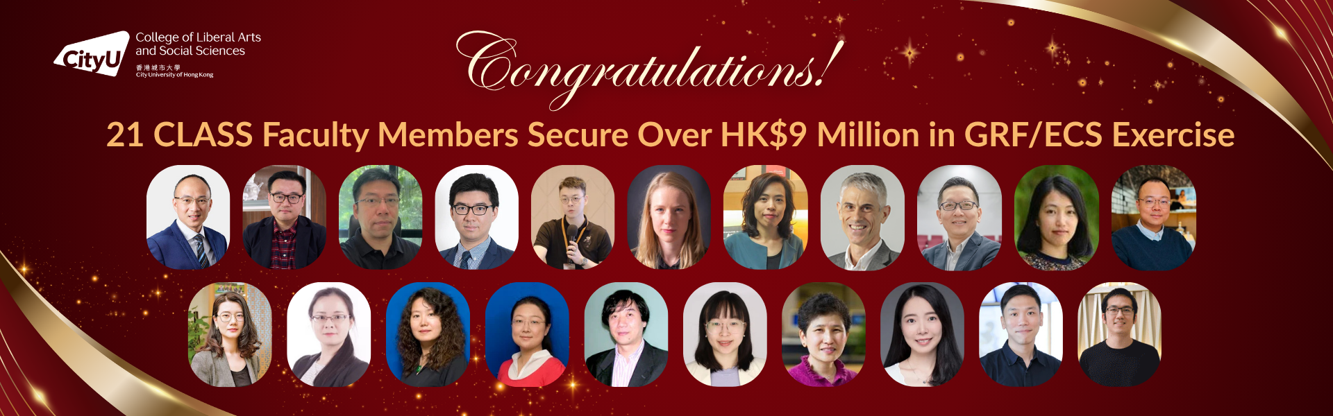21 CLASS Faculty Members Secure Over HK$9 Million in GRF/ECS Exercise