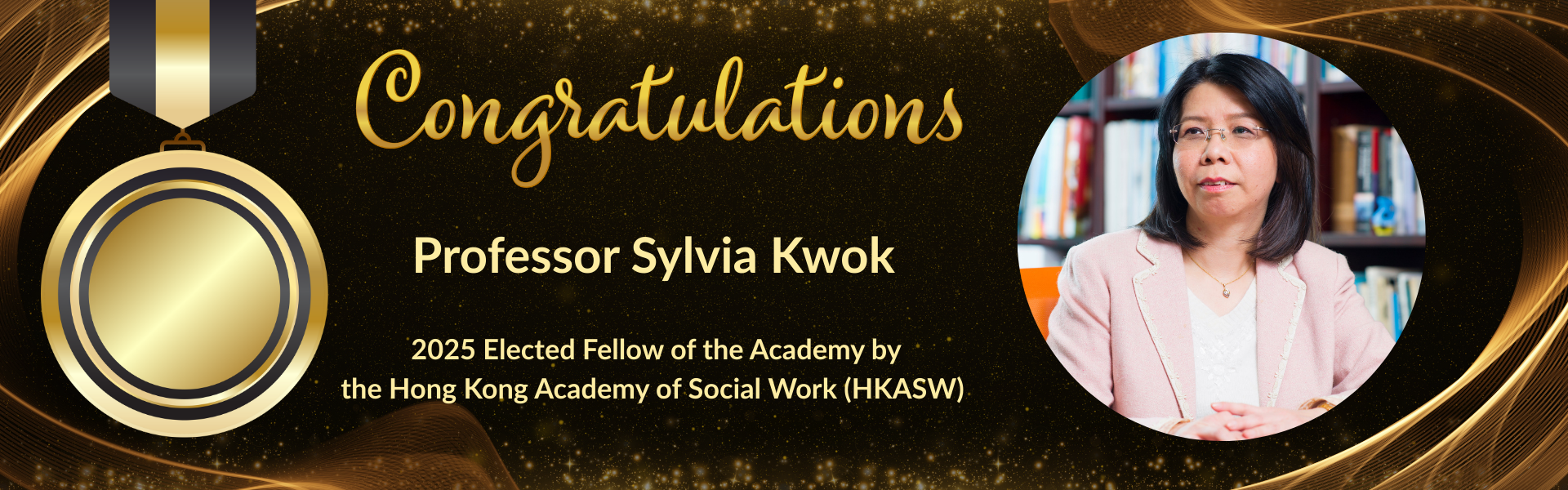 Professor Sylvia Kwok Elected Fellow of the Academy HKASW