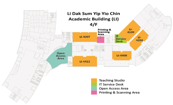 map of Academic 2 (AC2) - 4/F