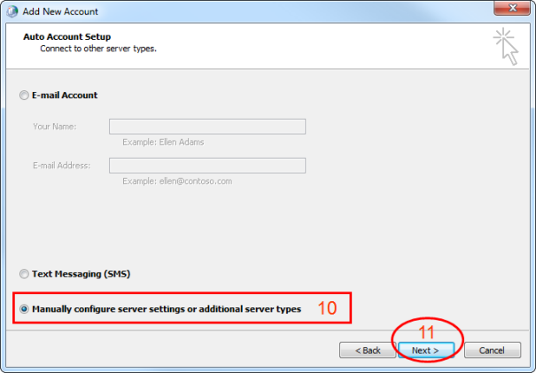 Manual configure