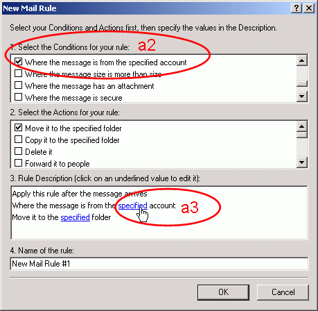Select the Conditions for your rule