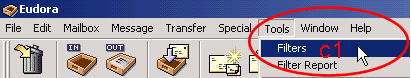 Click "Tools" and then "Filters" of the menu bar