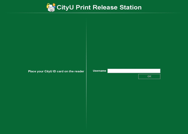 Release station login screen
