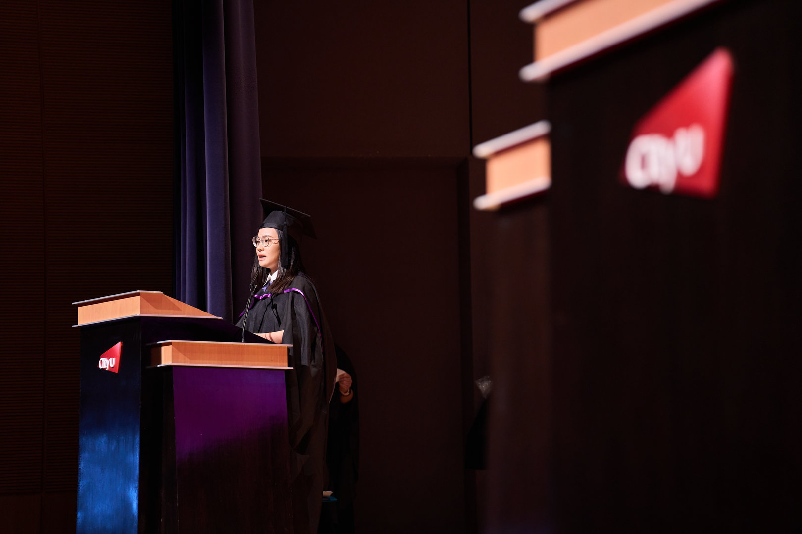 Master of Science in Biostatistics graduate representative Miss Xinyi Li.