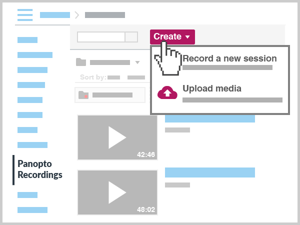 Panopto Recordings in Canvas course