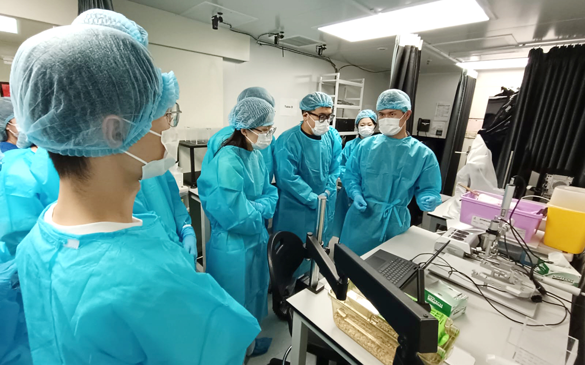 Equipment training of new behavioral/procedure room on 27 Aug 2025