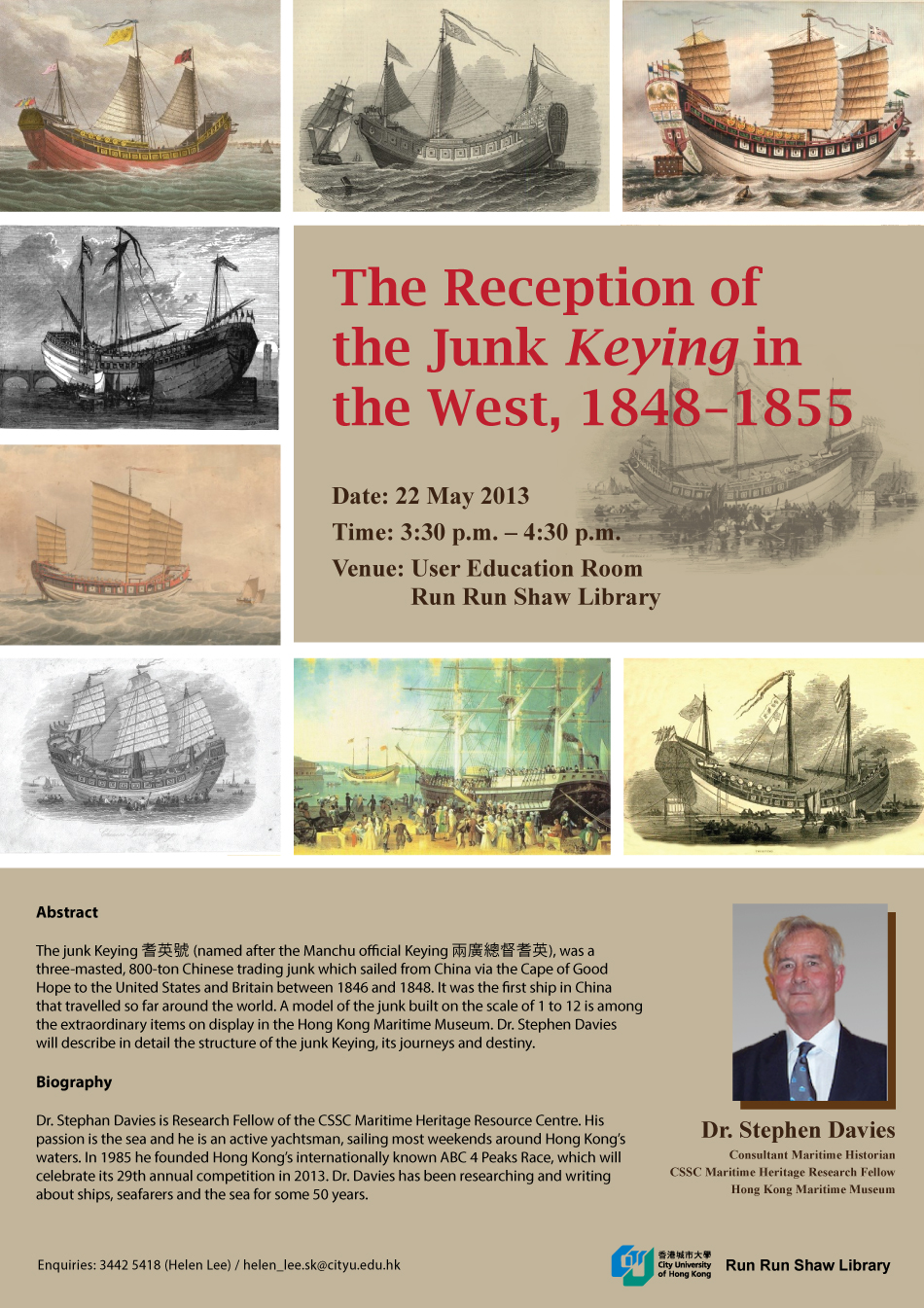 Library Seminar: The Reception of the Junk Keying in the West, 1848 - 1855