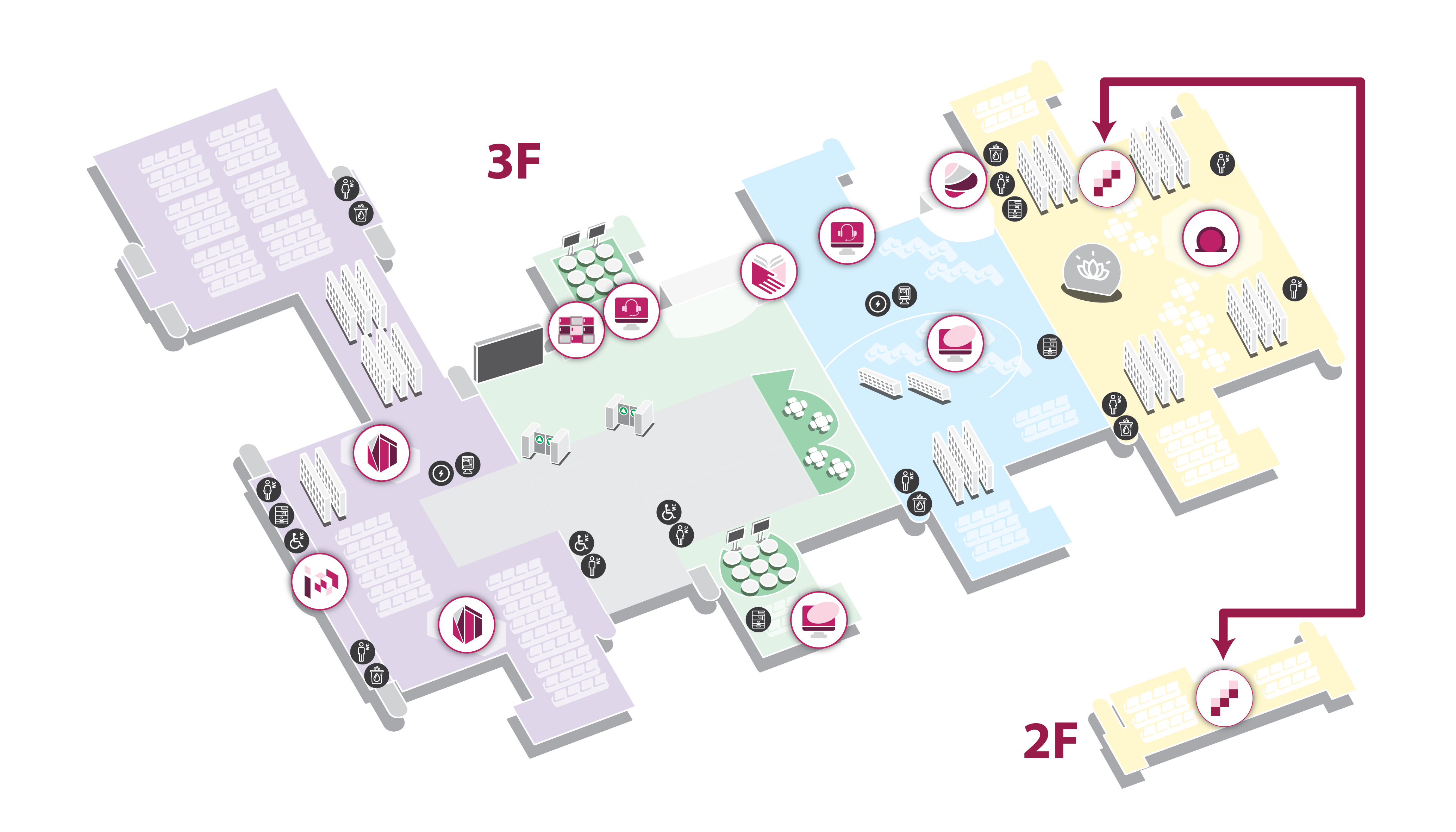 Library interactive floor plan