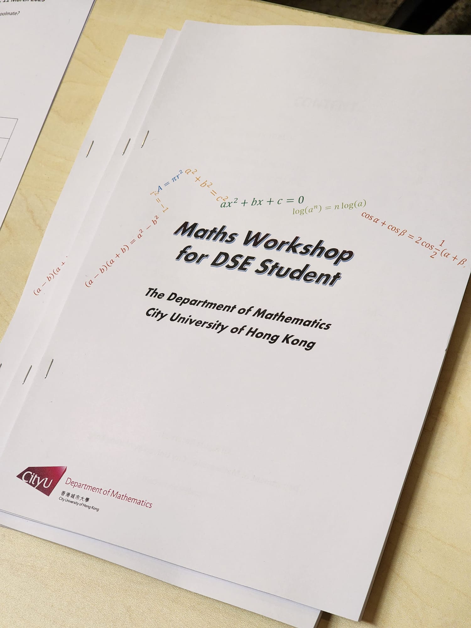 DSE Workshop Note Cover