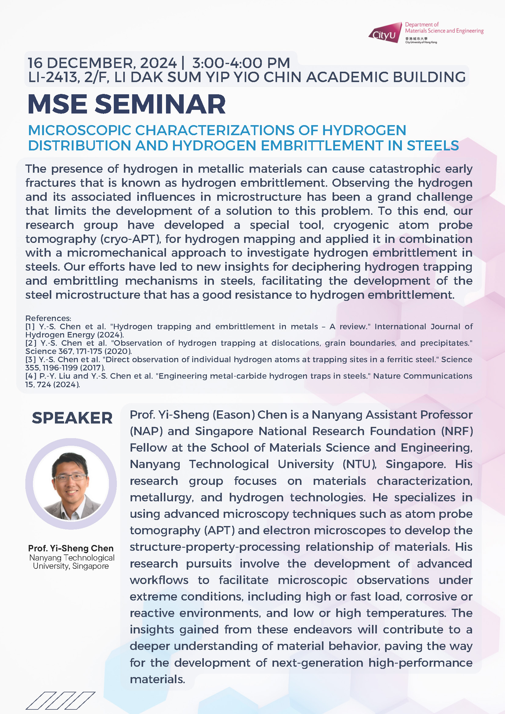 241216_MSE Seminar_Prof. Yisheng CHEN