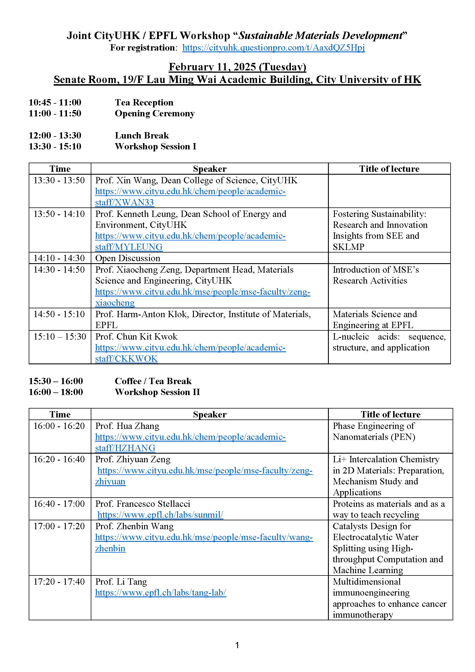 “Sustainable Materials Development” (11 - 12 February 2025) 1