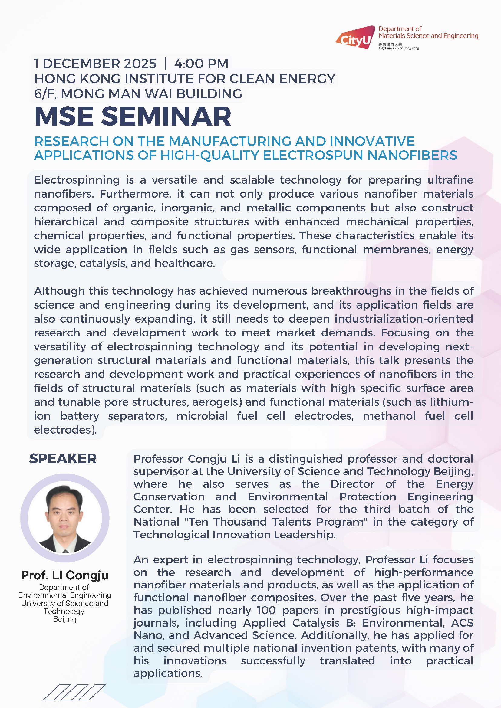 251201_MSE Seminar Poster_Prof LI Congju