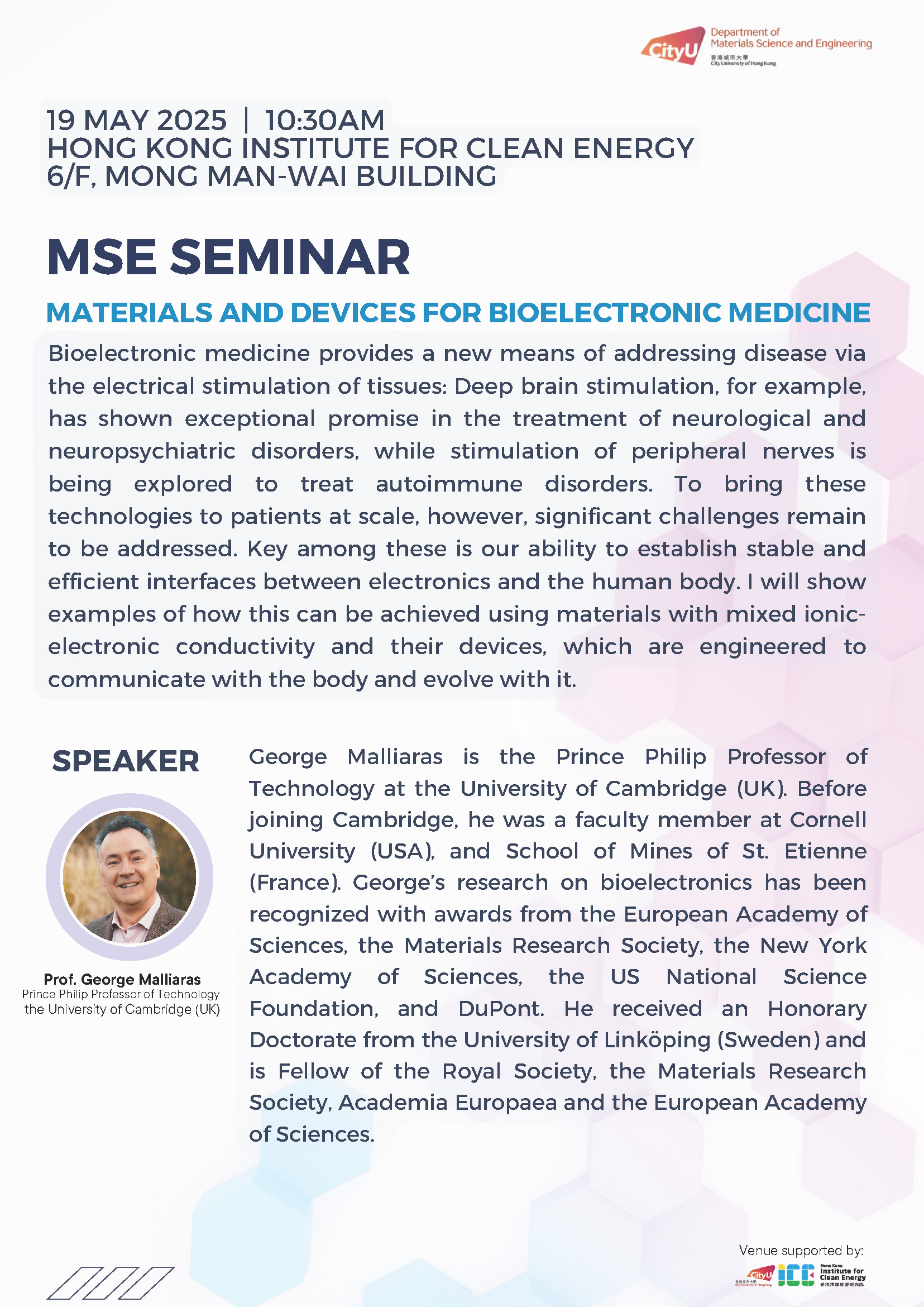 250519_MSE Seminar_Prof. George Malliaras