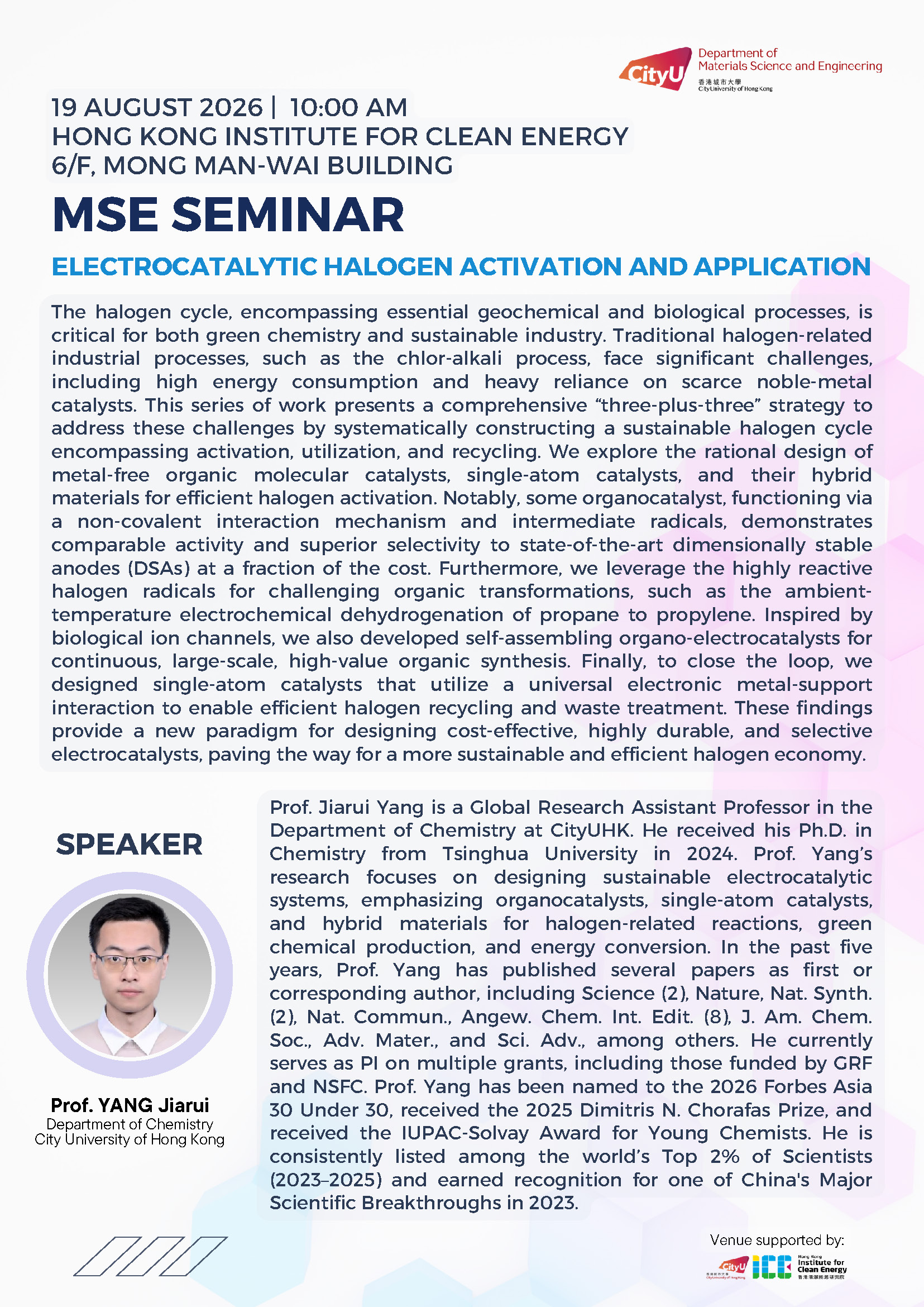 Seminar Poster - Prof YANG Jiarui_20260819
