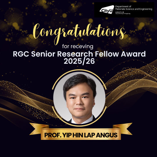Outstanding MSE Scholar Awarded RGC Senior Research Fellow resized