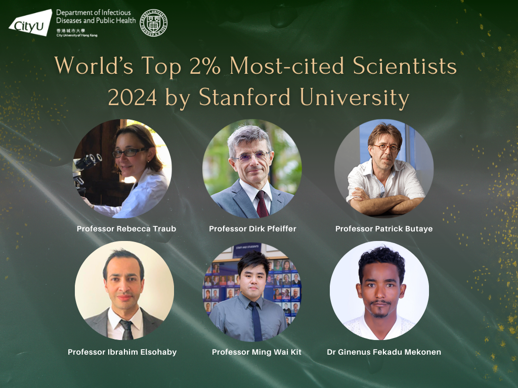 Congratulations: Five PH Faculty Members and one Post-doc are ranked as the World’s Top 2% most-cited scientists 2024 by Stanford University