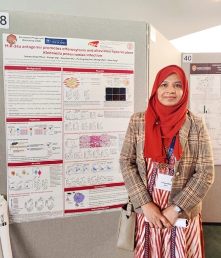 Sohana and her poster