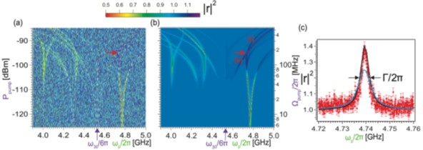 Reflectance of a weak probe with three-photon pumping