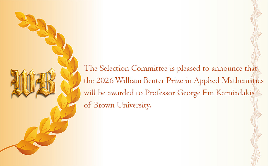 William Benter Prize in Applied Mathematics