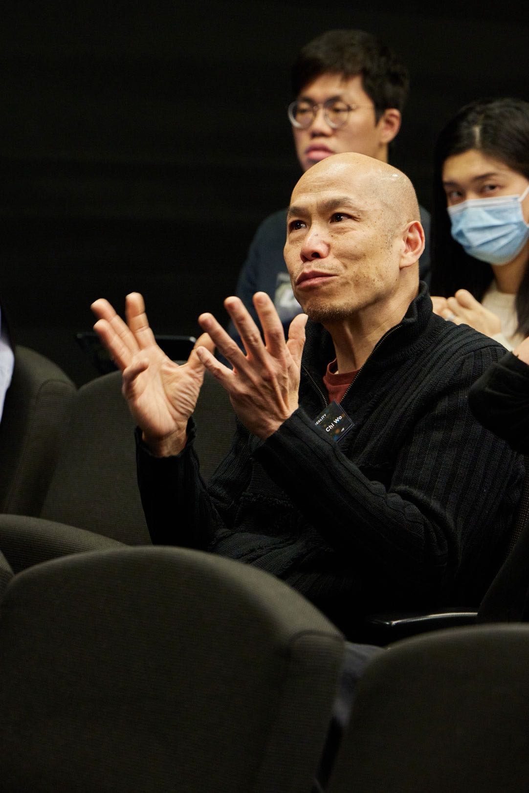 Leung Chi Wo in the audience