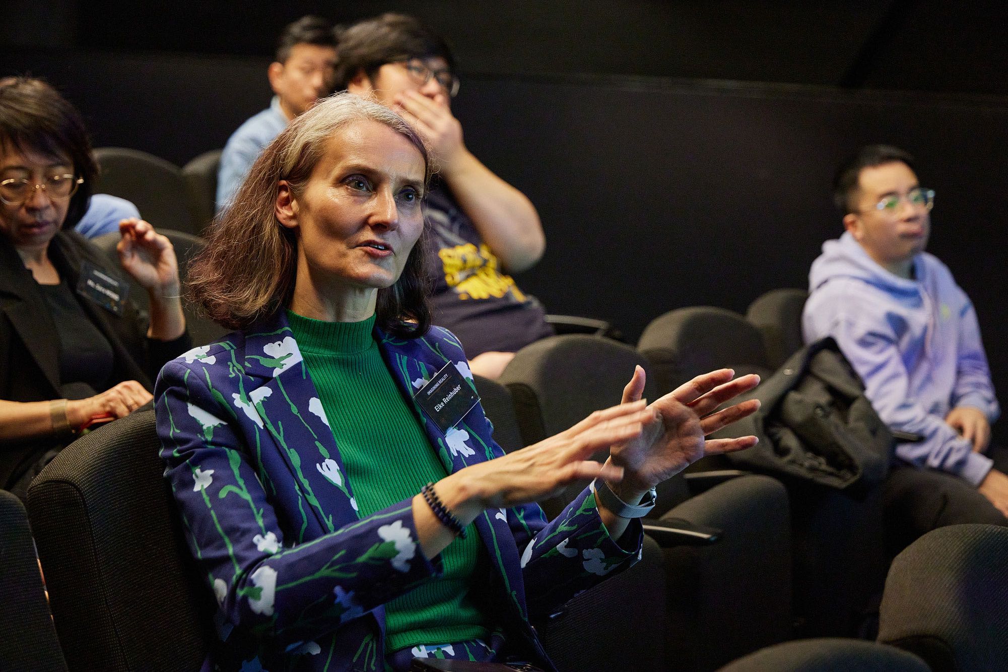 Elke Reinhuber in the audience