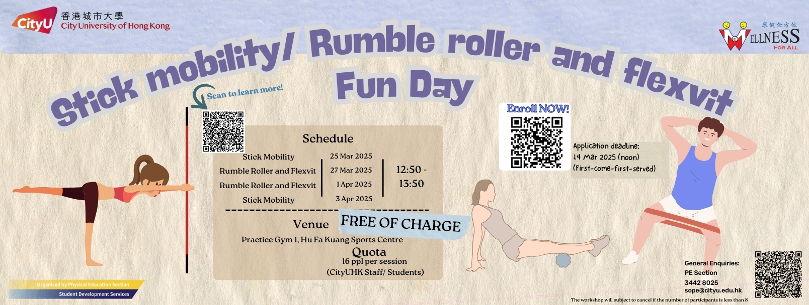 1608x608 pxPoster on Event WebpageStick Mobility Rumble Roller  FlexVit Workshop