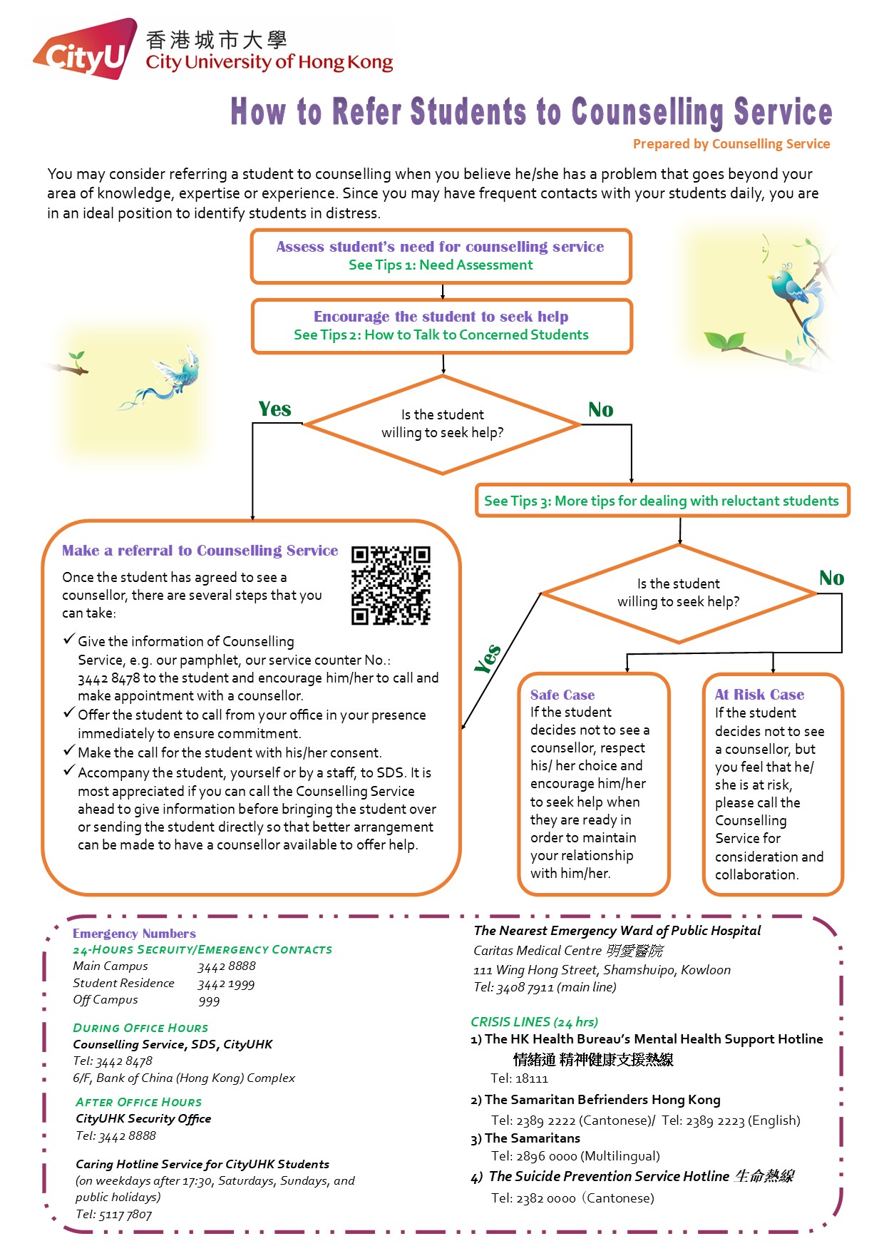 How to refer students to Counselling Service page_1