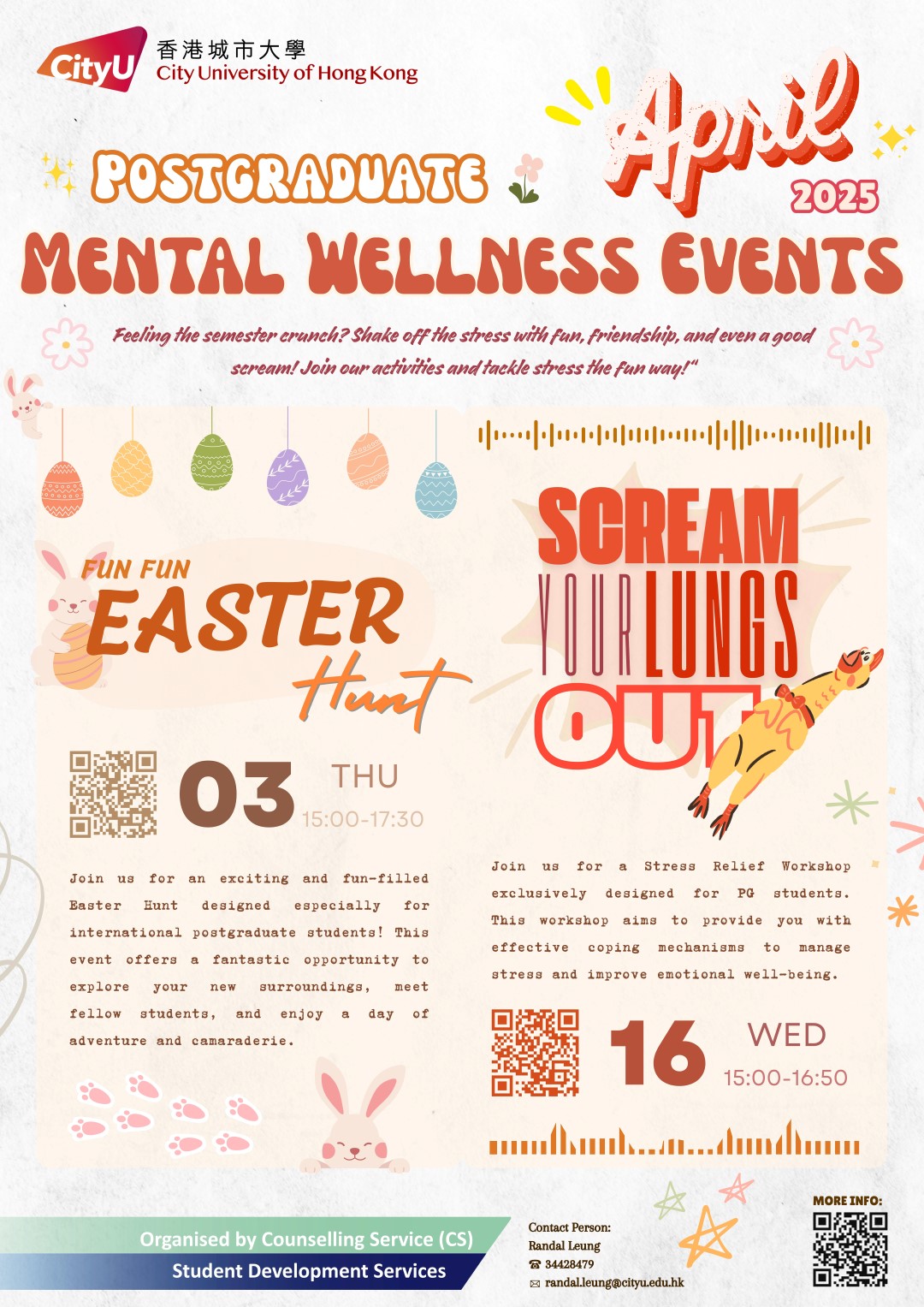 April Postgraudate Mental Wellness Event