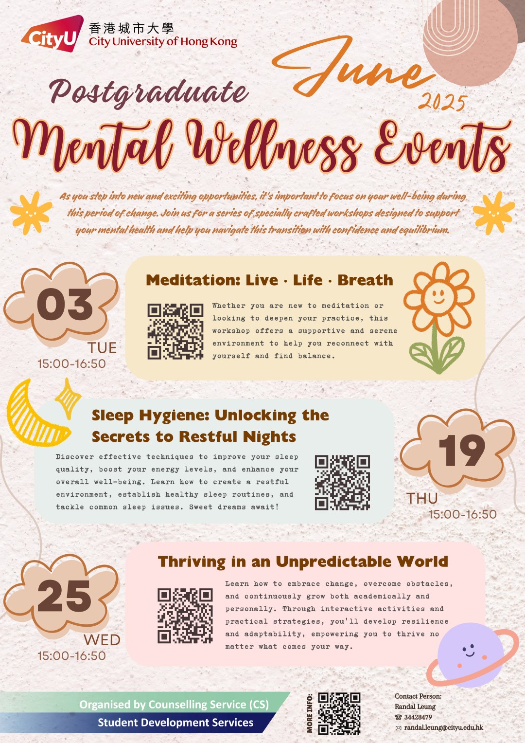 Postgraduate June Mental Wellness Event