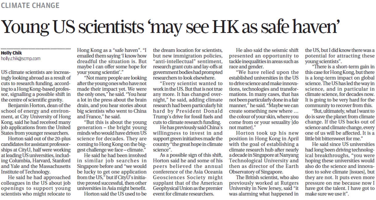 Prof. Benjamin Horton