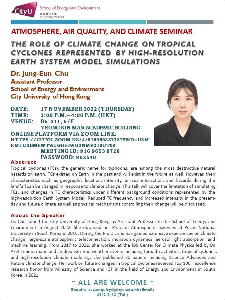Tropical cyclones earth model simulations