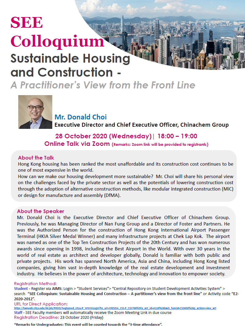 Oct_Colloquium_Sustainable Housing and Construction_30 Sept 20