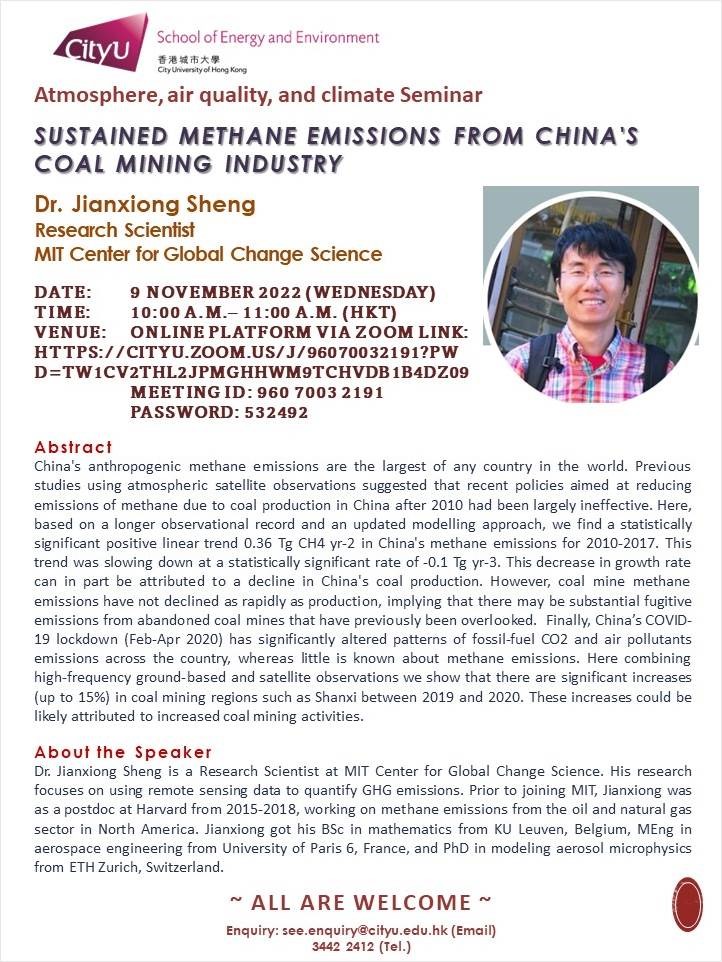 sustained methane emission china coal mining industry