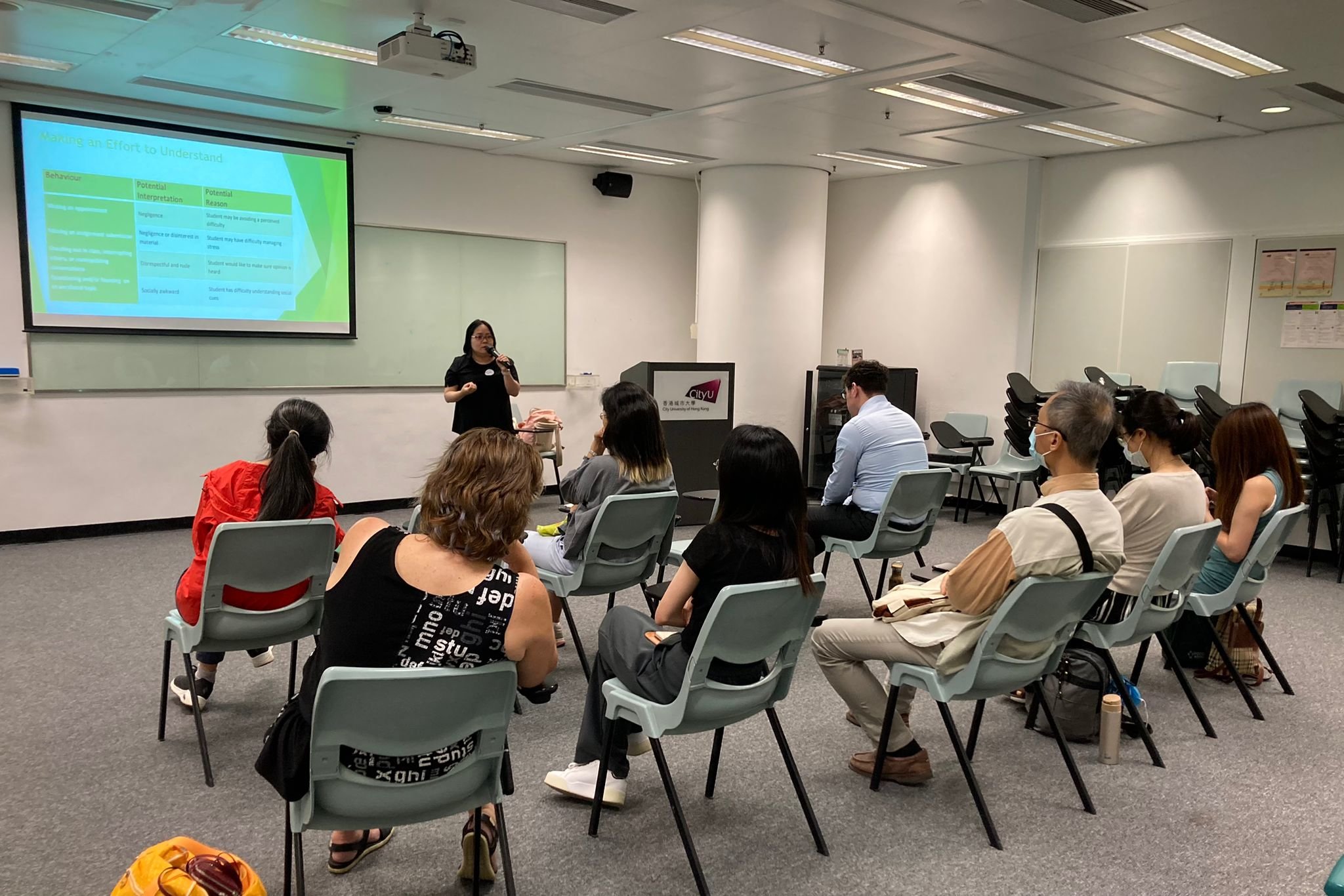 The educational psychologist was sharing the potential issues that can lead to mental illness.