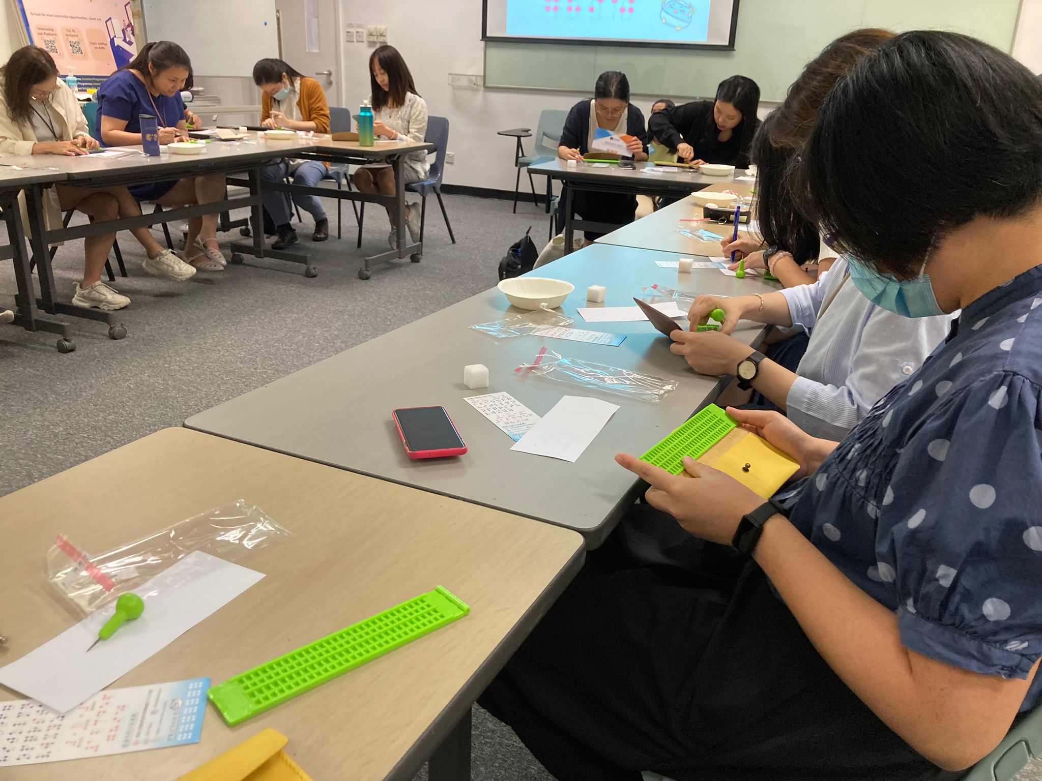 Braille Leather Pencil Case Workshop for CityU Staff