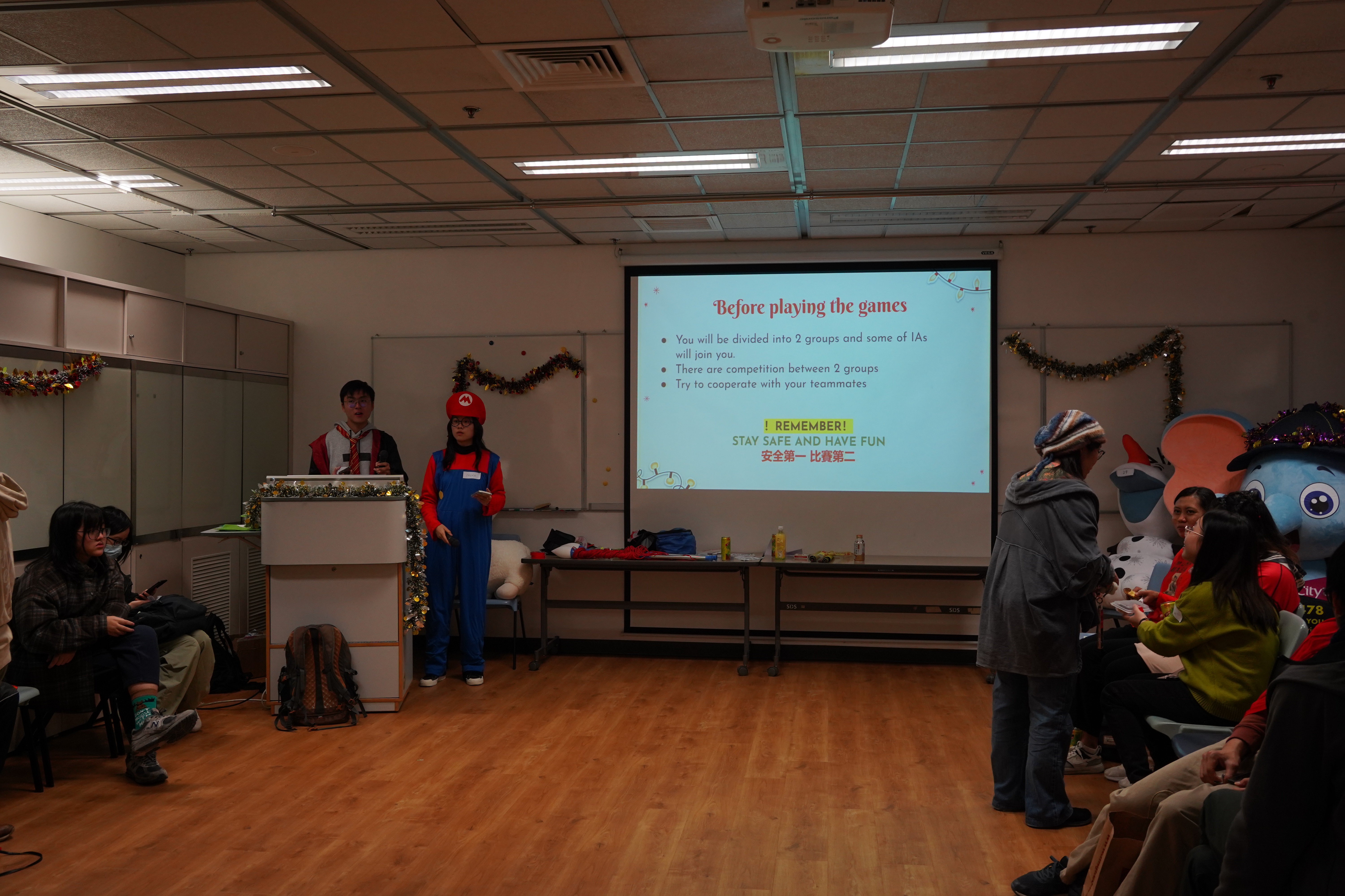 Christmas party 2024: inclusion ambassadors and students with sen