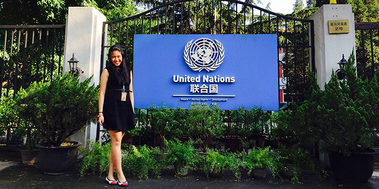 Carissa feels honoured to be an intern at the United Nations.