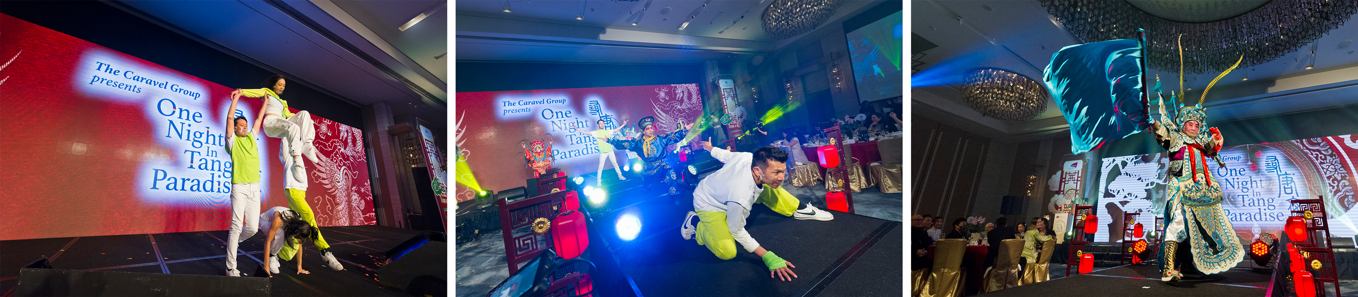 The impressive East-meets-West stage performances created an electrifying evening’s entertainment.