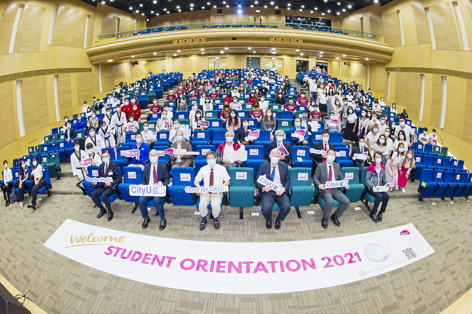 New students were warmly welcomed at the University Welcoming Ceremony.