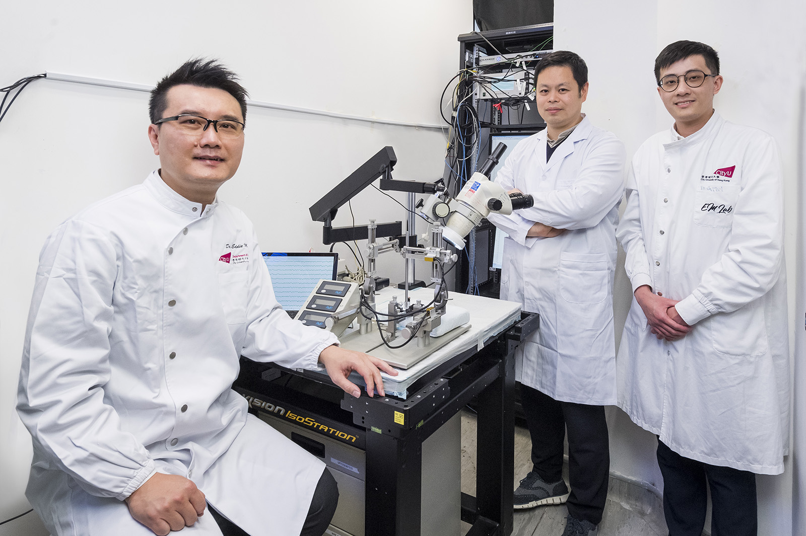 (From left) Dr Eddie Ma Chi-him, Dr Vincent Ko Chi-chiu and Dr Au Ngan-pan