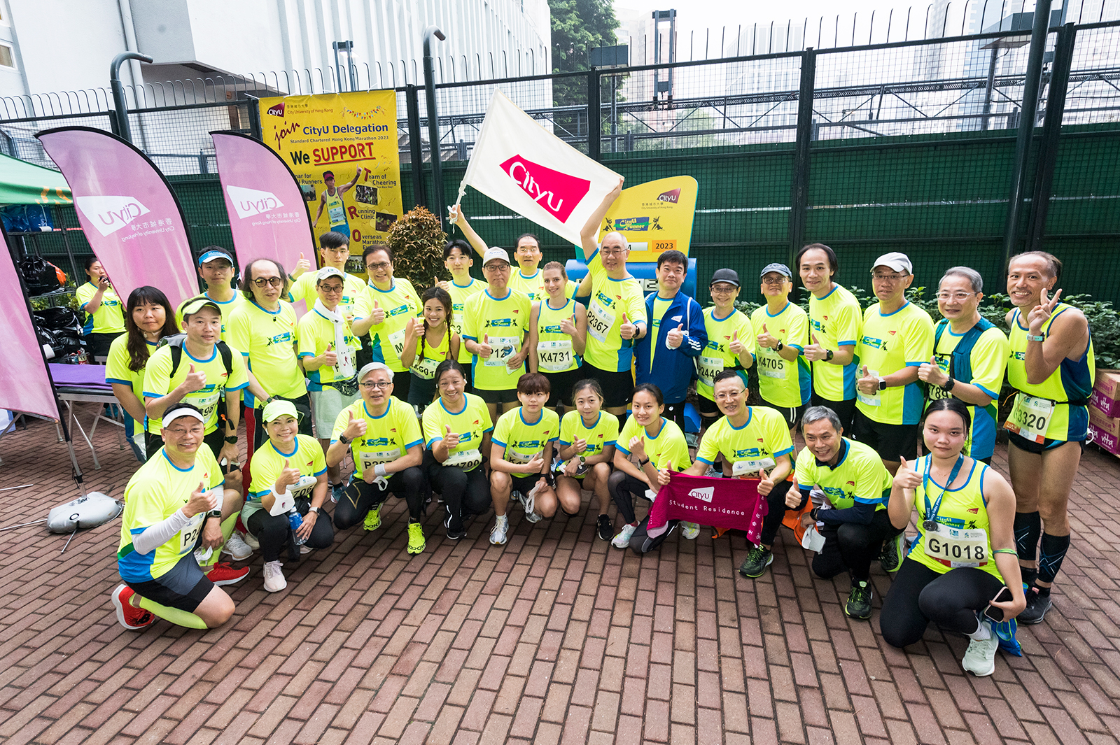 President Kuo leads CityU marathon team for 13th consecutive race