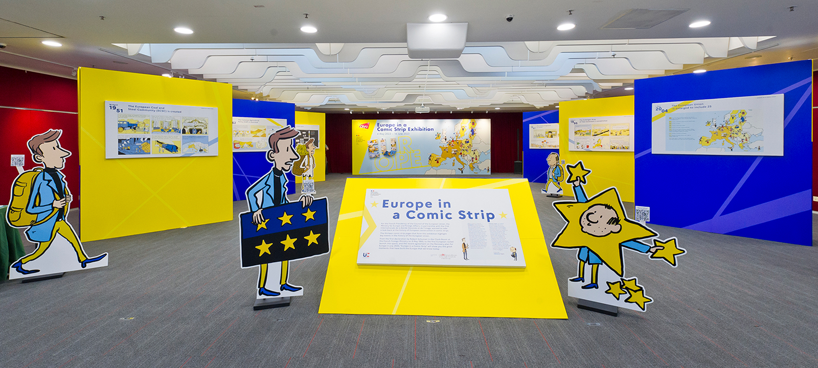 The “Europe in a Comic Strip” exhibition