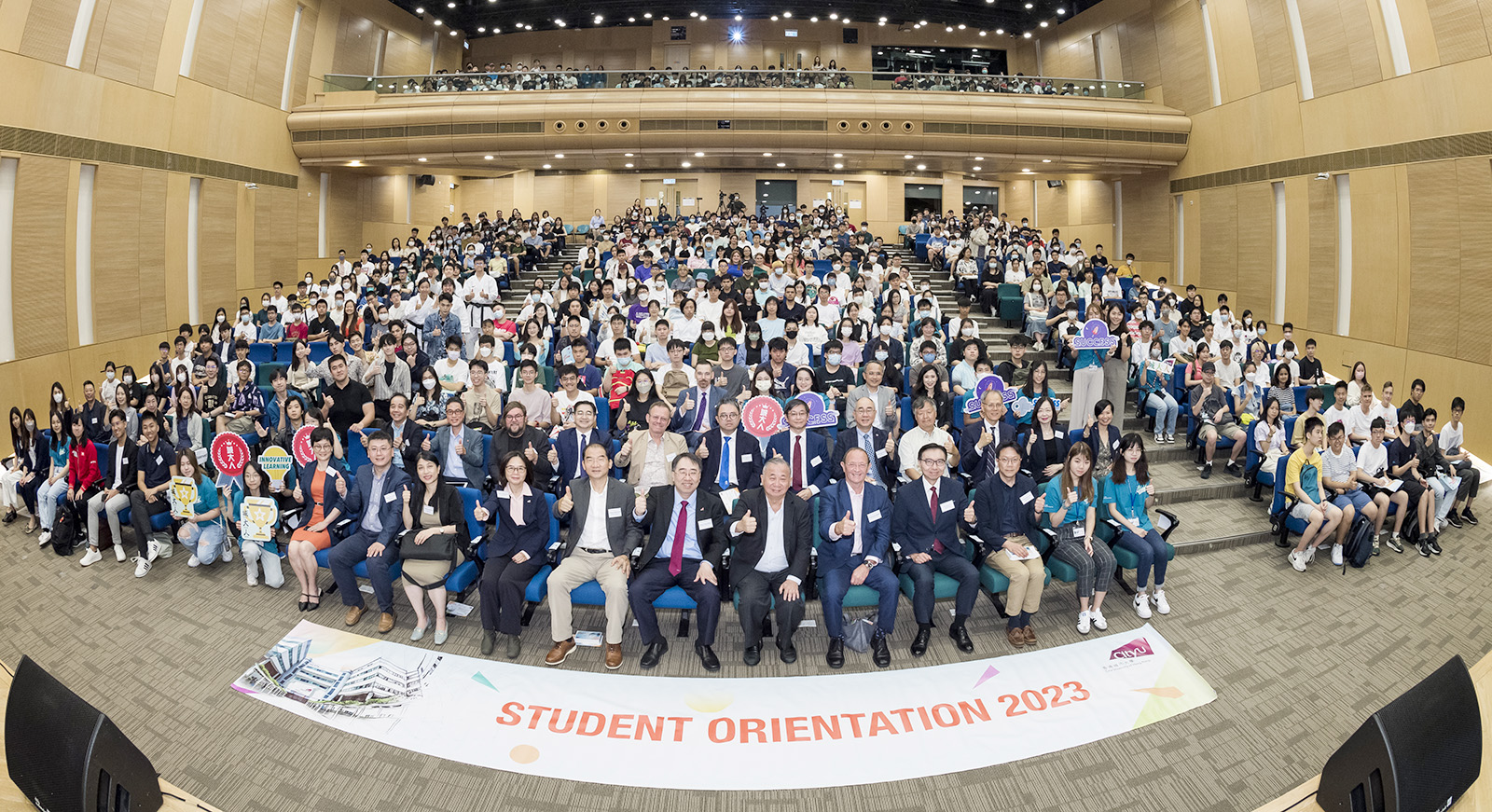 New students were warmly welcomed at the University Welcoming Ceremony
