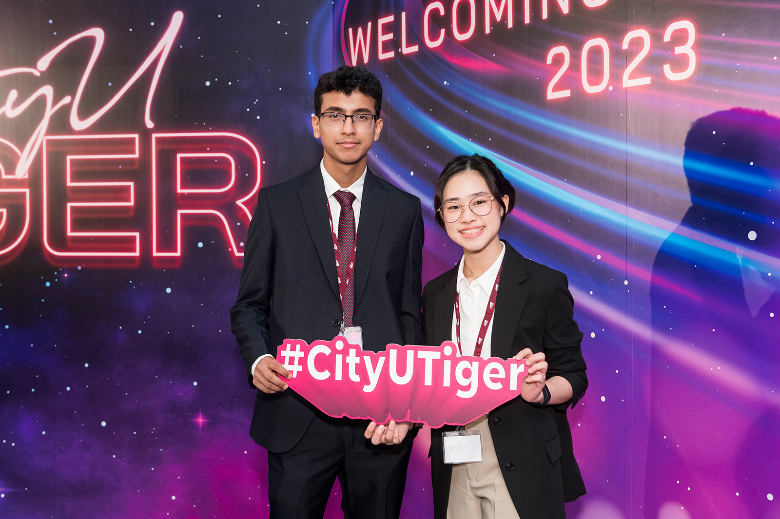 Syed Ayan Ali (left) and Seline Hung learned a lot in the CityU Tiger programme.
