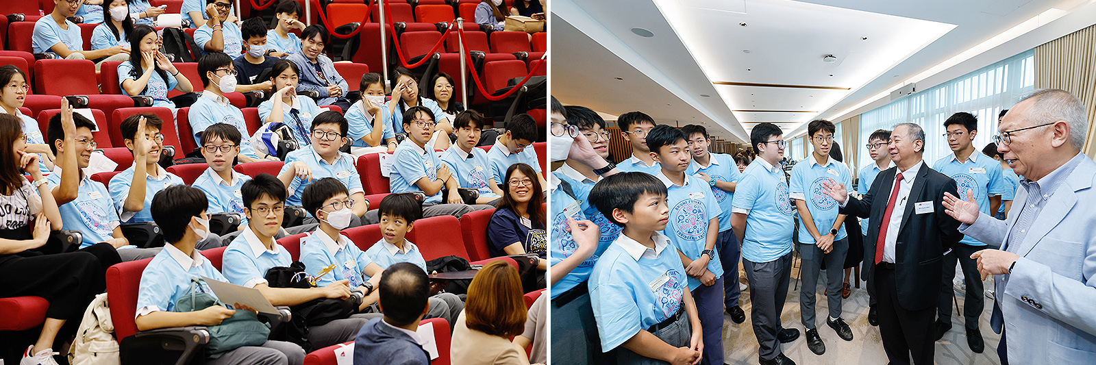 President Boey and Dr Chung talked to the students and encouraged them to unleash their creativity and challenge themselves.